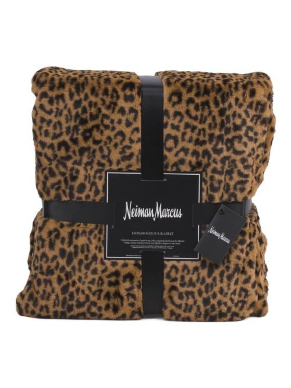 MAGASCHONI Luxury Leopard Faux Fur Blanket